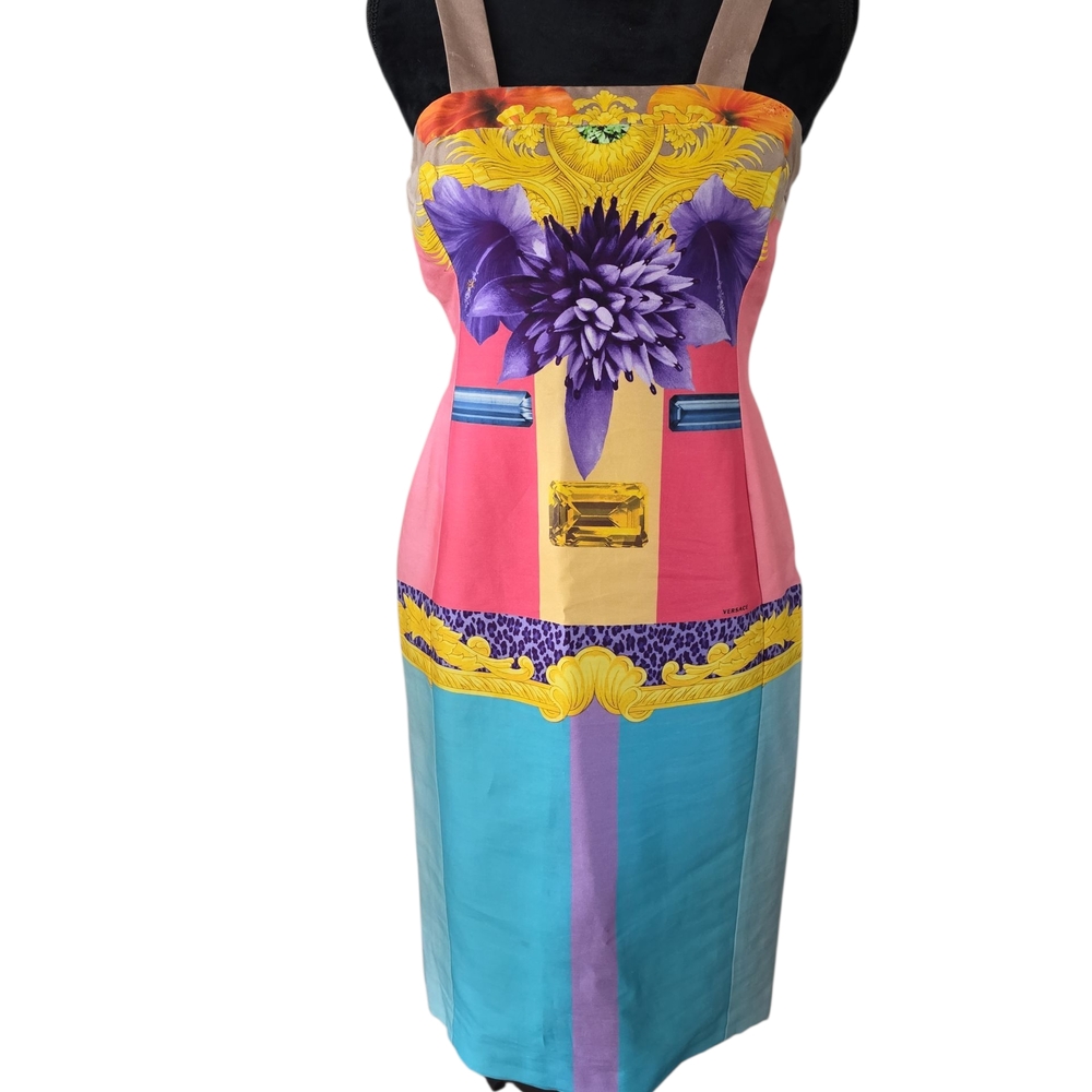Versace Multicolor Mini Dress